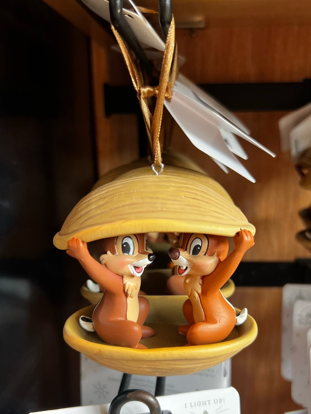 Disney Parks 2026 Chip & Dale Acorn Christmas Ornament NEW